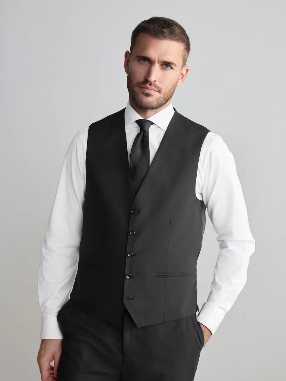 Black Signature Nova Fides Wool Waistcoat