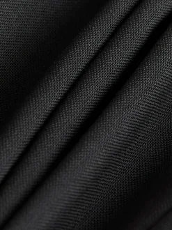Black Signature Nova Fides 100% Italian Wool Double Breasted Tuxedo Suit Jacket