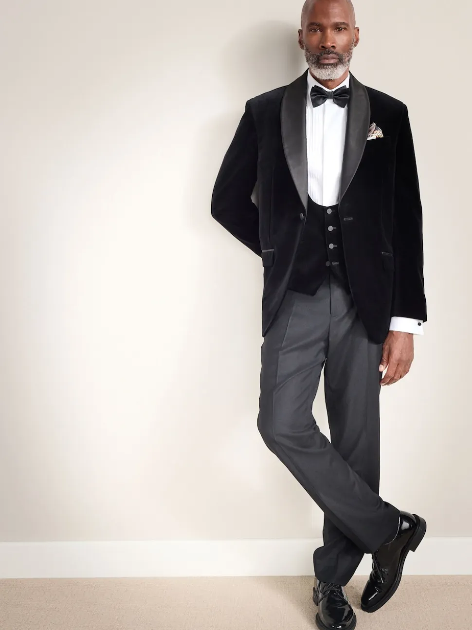 Black Signature Pontoglio Italian Velvet Waistcoat
