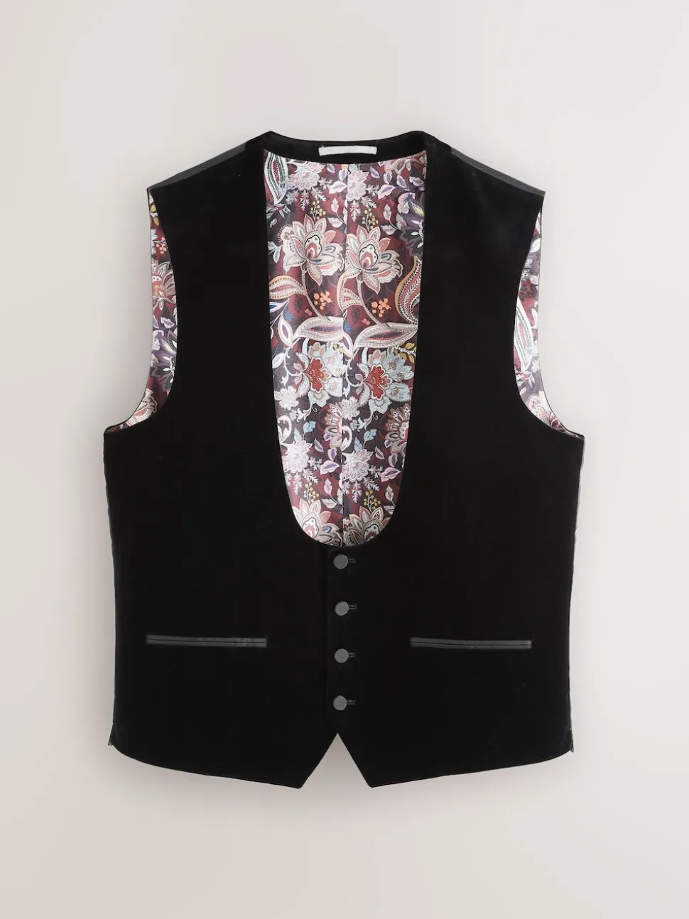Black Signature Pontoglio Italian Velvet Waistcoat