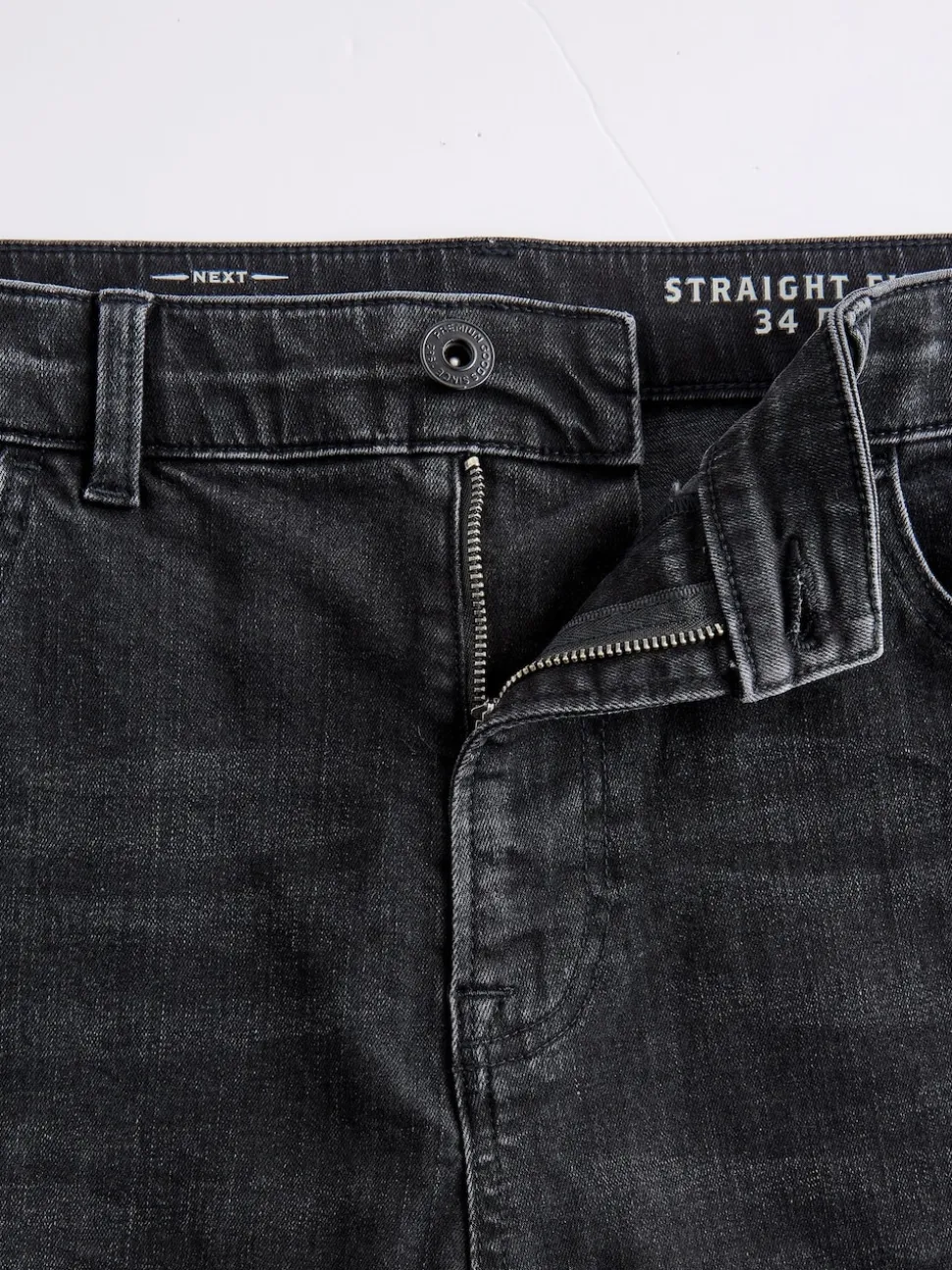 Black Single Straight Fit Classic Stretch Jeans