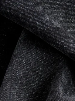 Black Single Straight Fit Classic Stretch Jeans