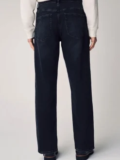 Black Single Straight Fit Classic Stretch Jeans