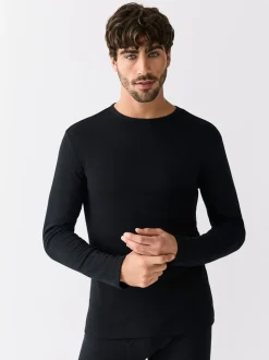 Black Single Thermogen Long Sleeve Top