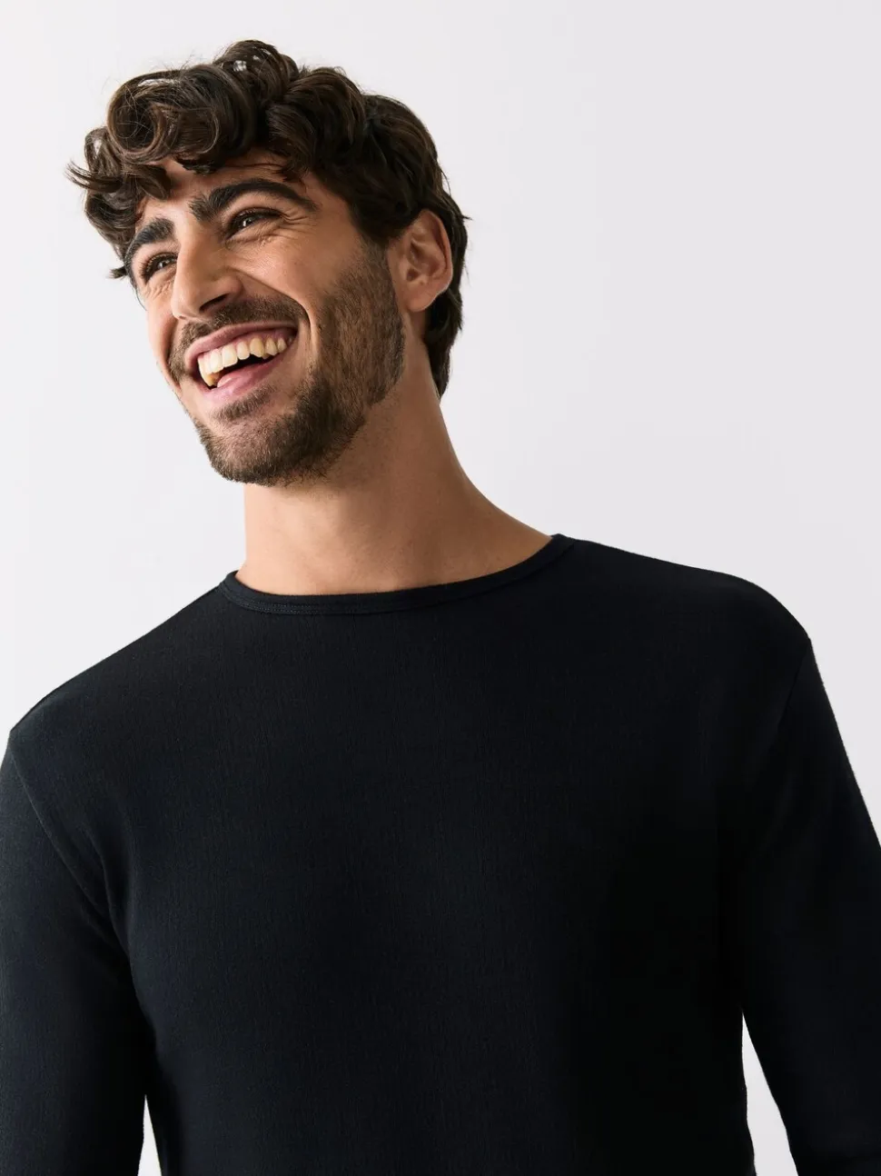 Black Single Thermogen Long Sleeve Top