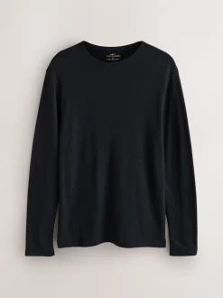 Black Single Thermogen Long Sleeve Top