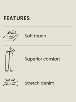 Black Skinny Fit Comfort Stretch Jeans