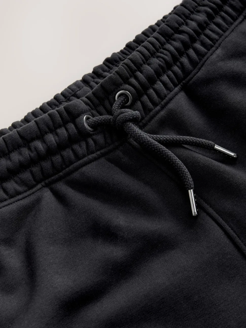 Black Skinny Fit Slim Fit Brushback Heavyweight Joggers