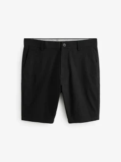 Black Skinny Fit Stretch Chinos Shorts