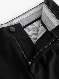 Black Skinny Fit Stretch Chinos Shorts