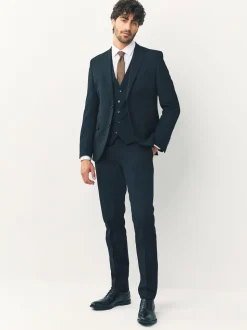 Black Skinny Fit Suit Trousers