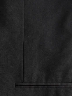 Black Skinny Fit Tuxedo Suit Jacket