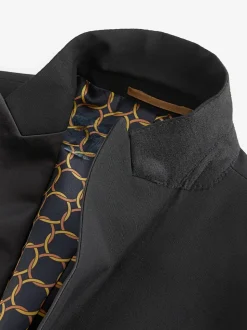 Black Skinny Fit Tuxedo Suit Jacket