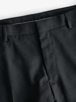 Black Skinny Fit Tuxedo Suit Trousers