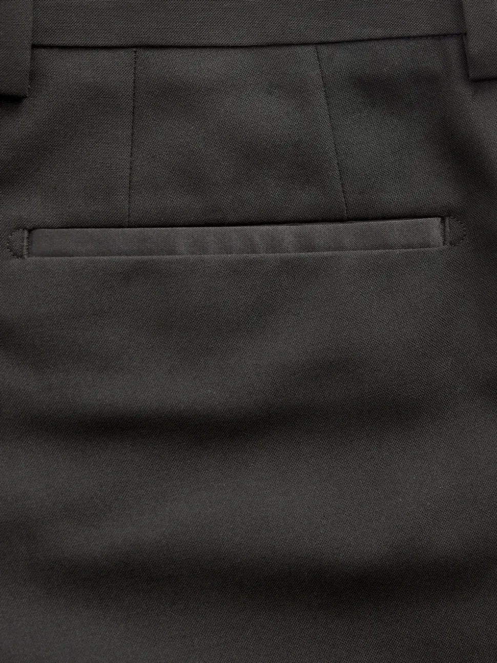 Black Skinny Fit Tuxedo Suit Trousers