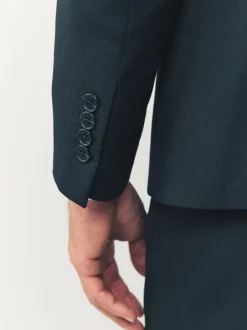 Black Skinny Fit Two Button Suit Jacket