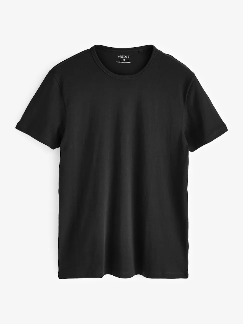 Black Slim Fit 100% Cotton Layering T-Shirts 2 Pack