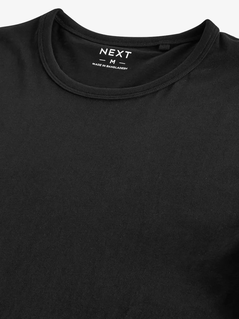 Black Slim Fit 100% Cotton Layering T-Shirts 2 Pack