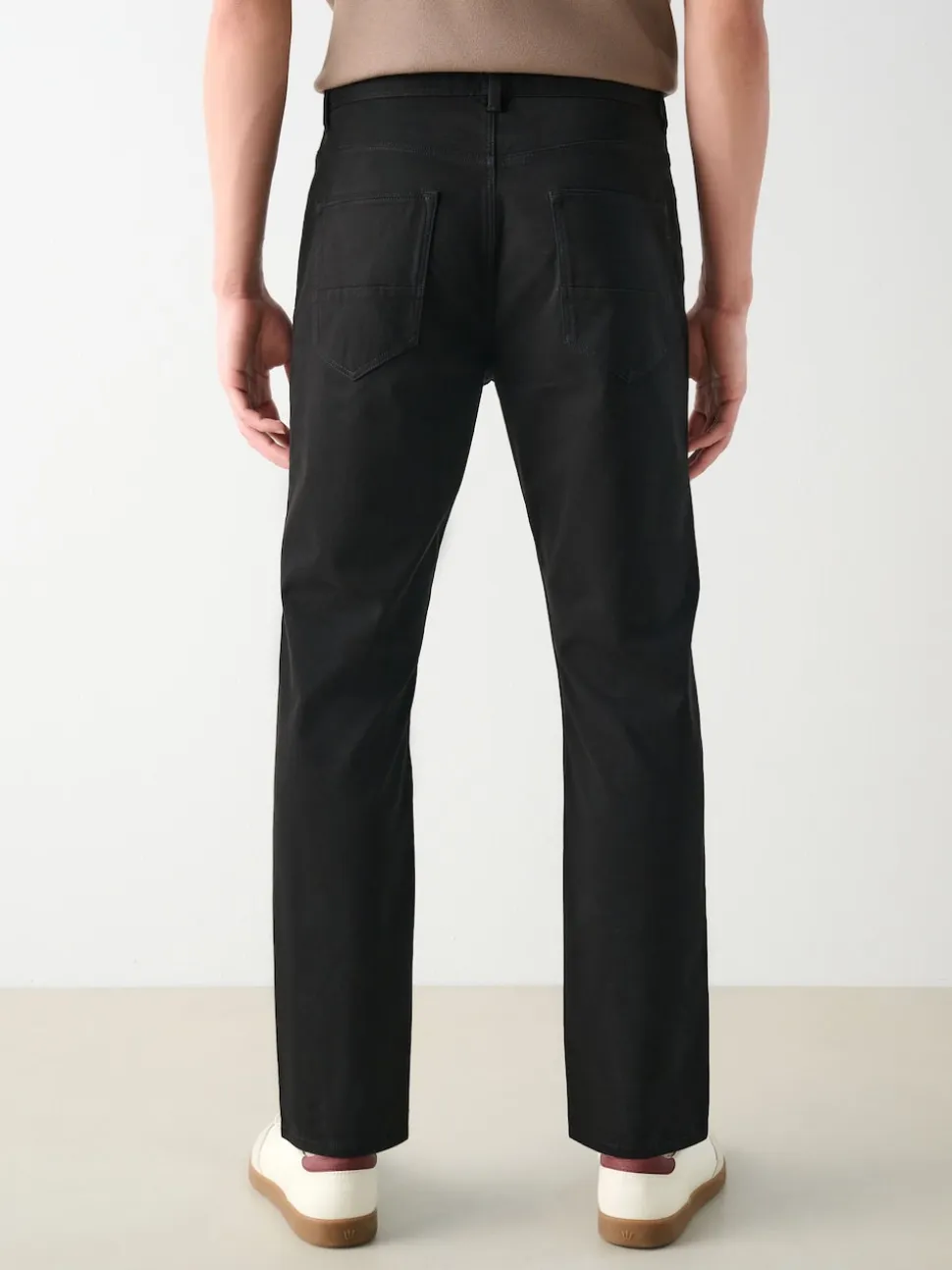 Black Slim Fit 5 Pocket Soft Touch Trousers
