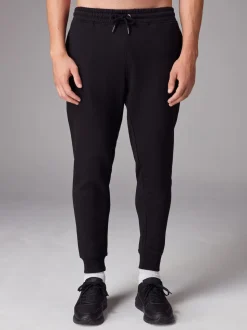 Black Slim Fit Brushback Heavyweight 2 Pack Joggers