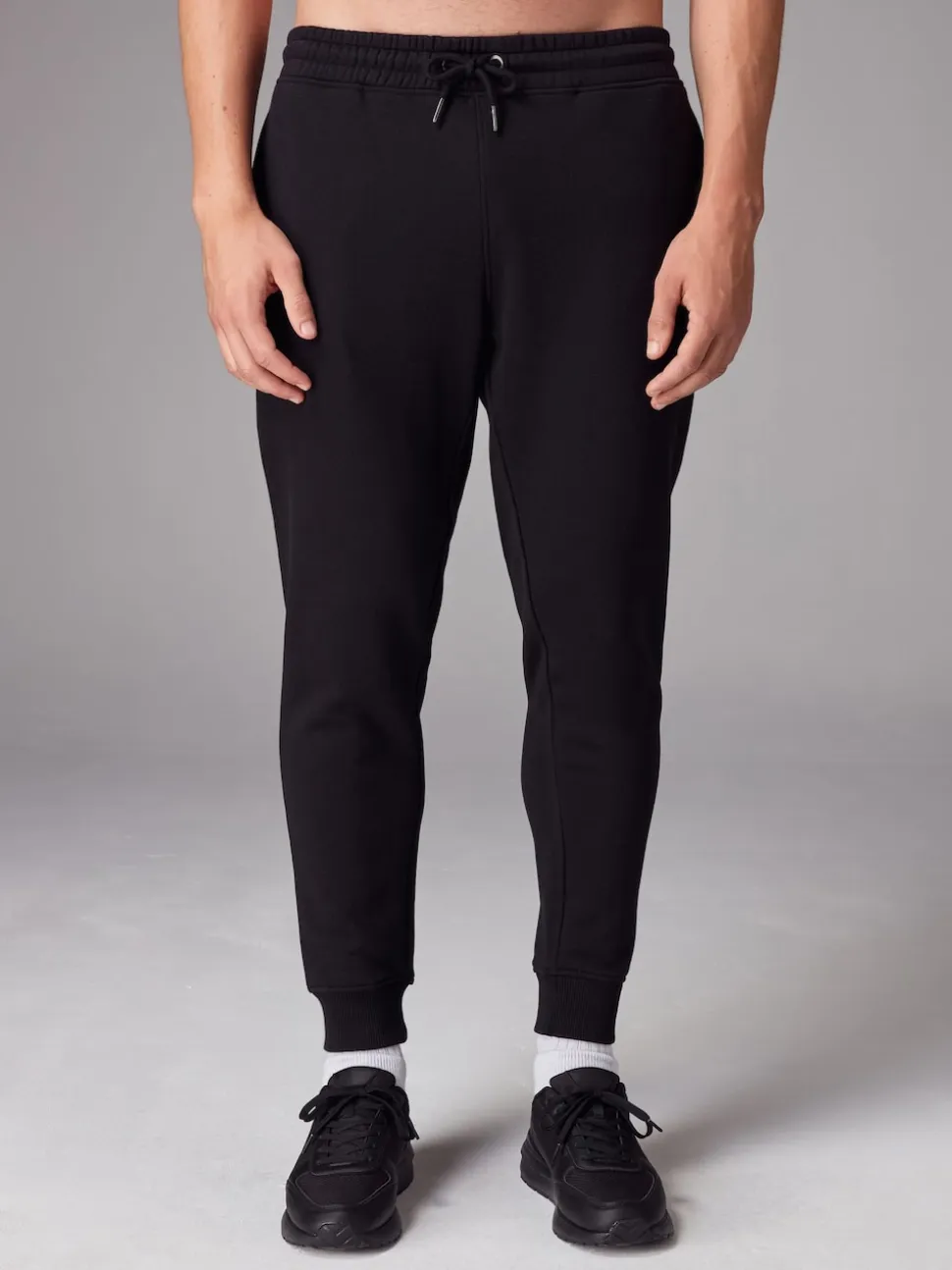 Black Slim Fit Brushback Heavyweight 2 Pack Joggers
