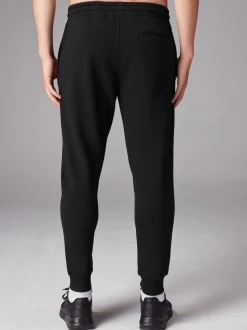 Black Slim Fit Brushback Heavyweight 2 Pack Joggers