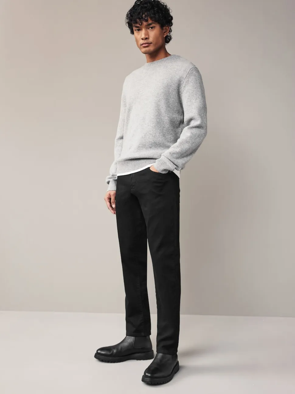 Black Slim Fit Comfort Stretch Jeans