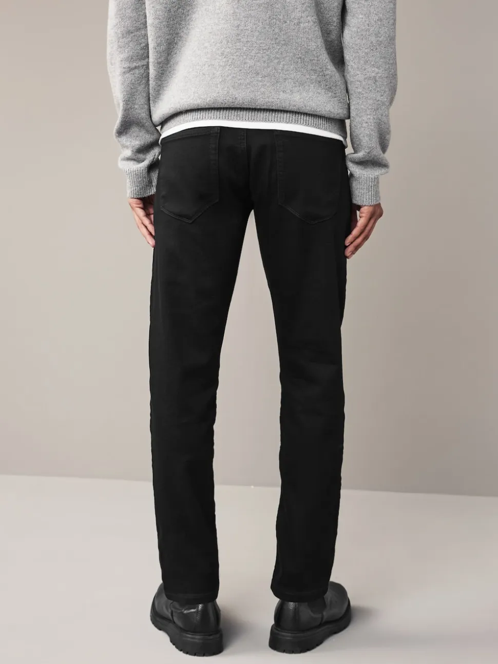 Black Slim Fit Comfort Stretch Jeans
