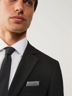 Black Slim Fit Essential Suit Jacket