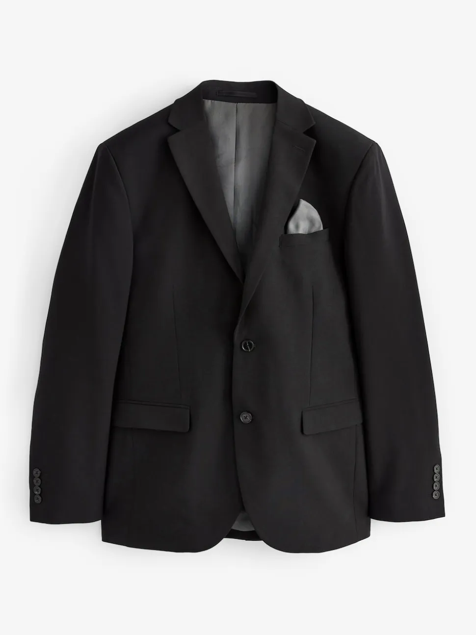 Black Slim Fit Essential Suit Jacket