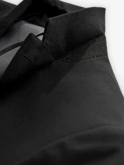 Black Slim Fit Essential Suit Jacket
