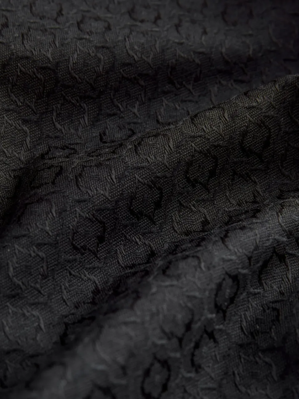 Black Slim Fit Jacquard Suit Trousers