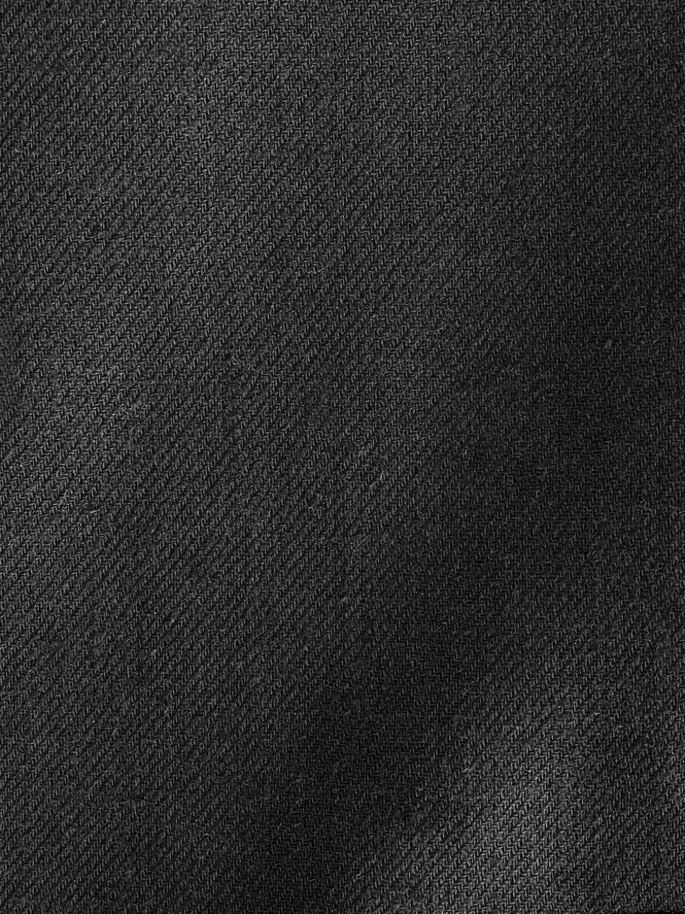 Black Slim Fit Linen-Blend Suit Jacket