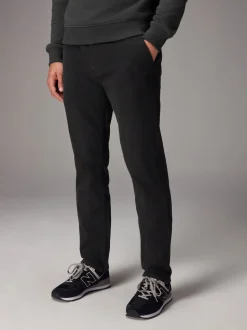 Black Slim Fit Motionflex Chino Trousers