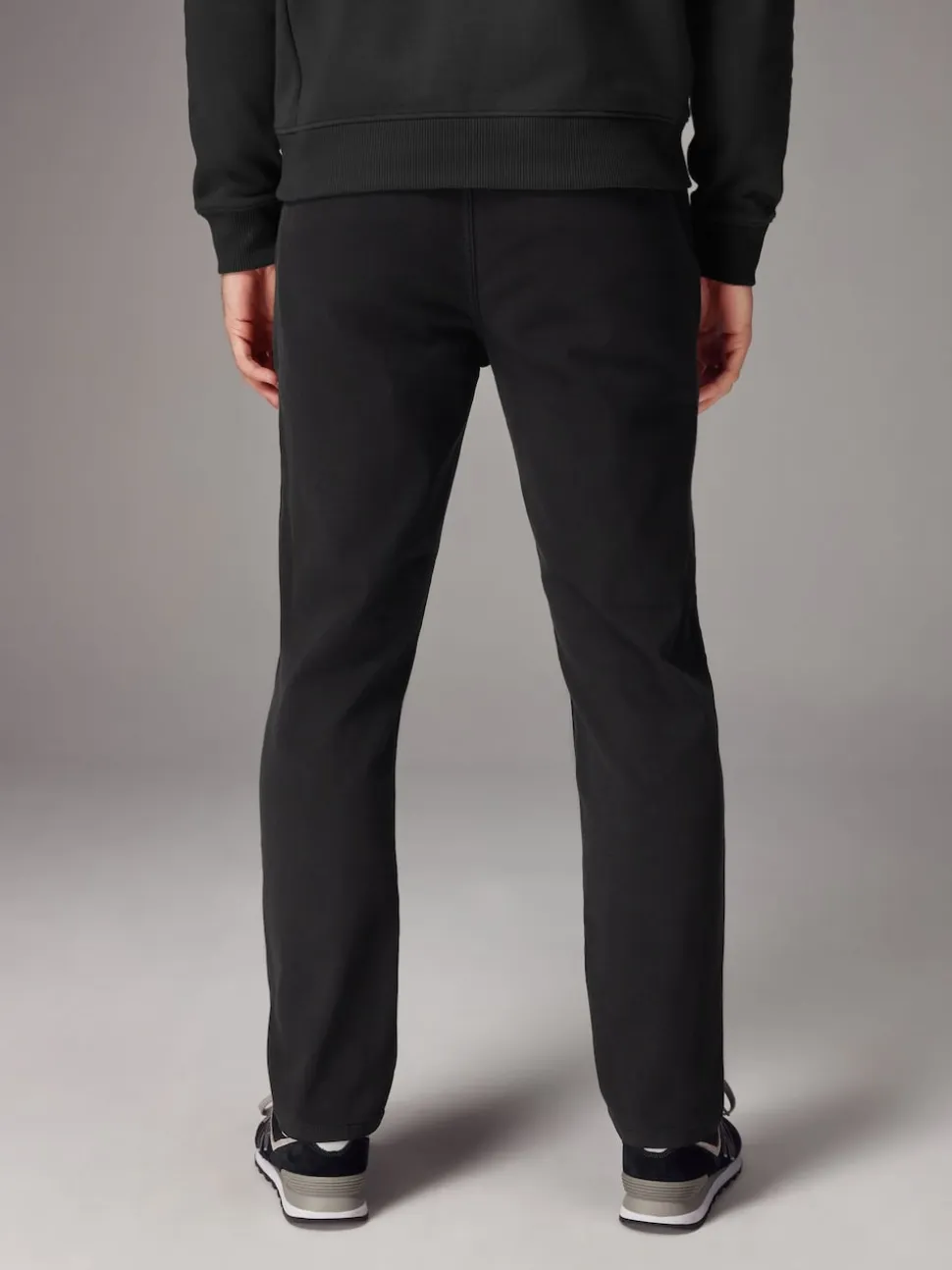 Black Slim Fit Motionflex Chino Trousers