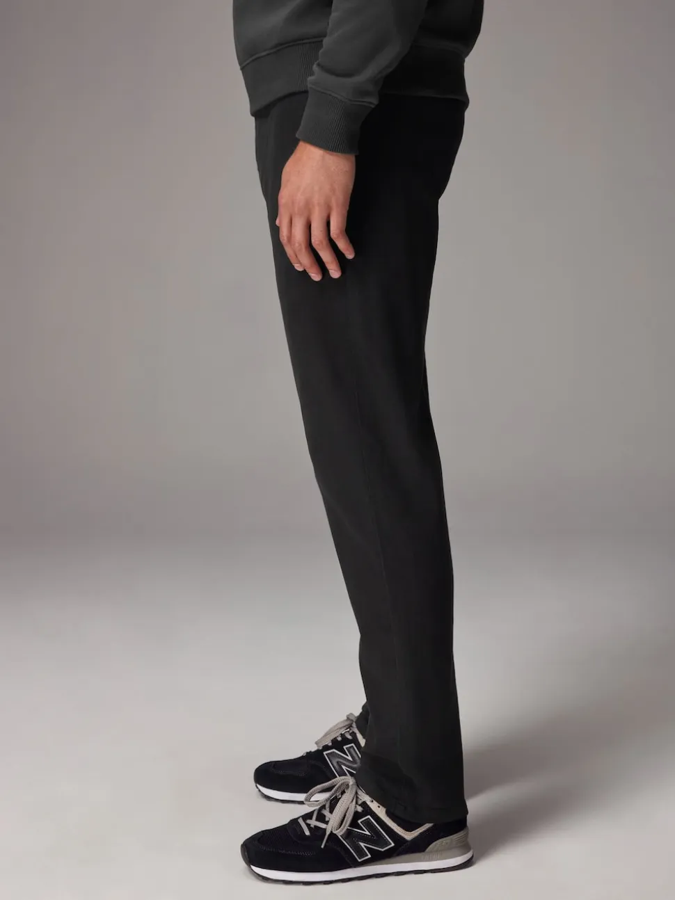 Black Slim Fit Motionflex Chino Trousers