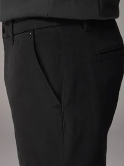 Black Slim Fit Motionflex Chino Trousers