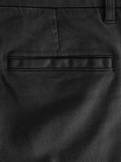 Black Slim Fit Motionflex Chino Trousers