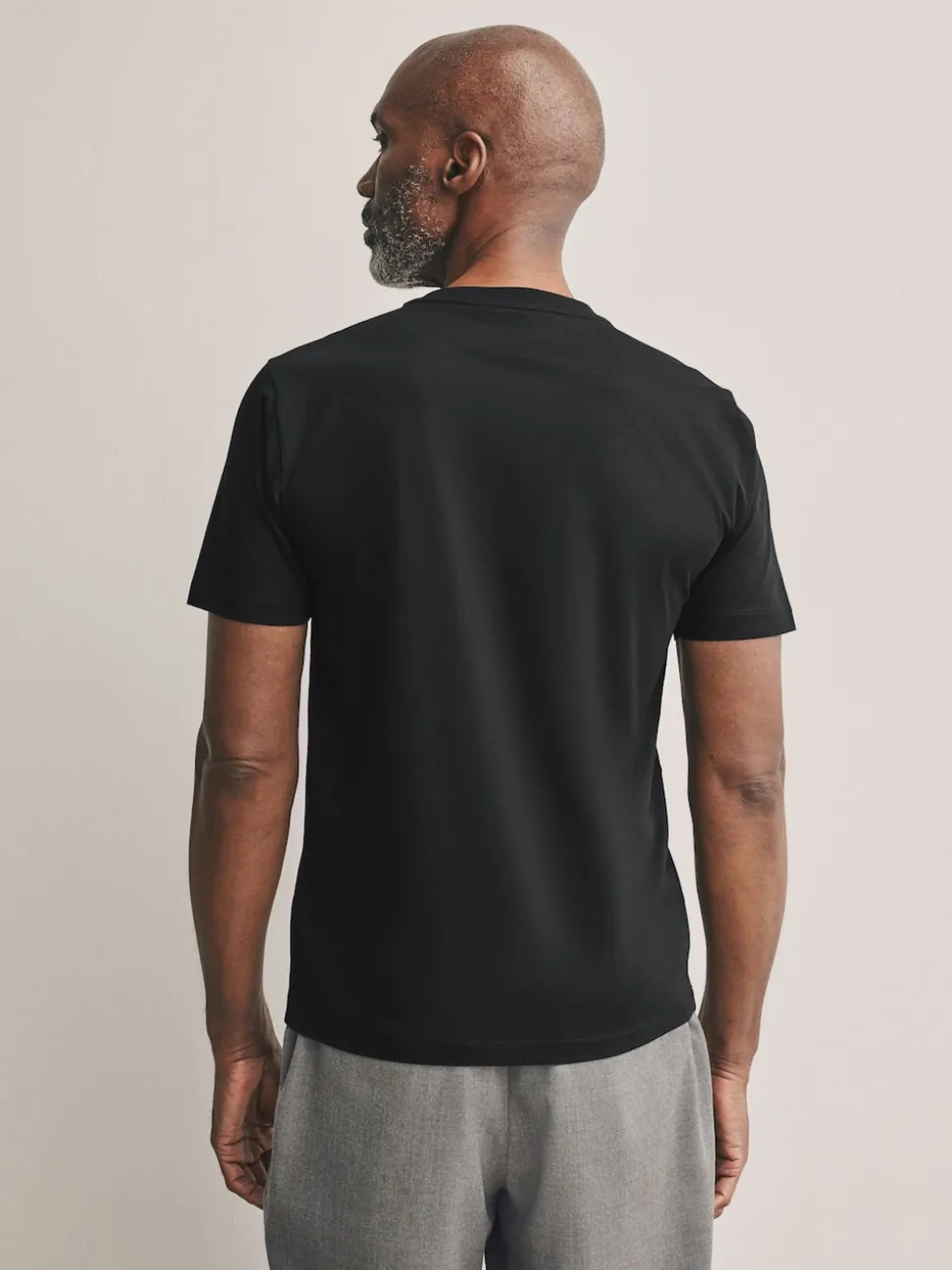 Black Slim Fit Signature SUPIMA® Cotton Crew Neck T-Shirt