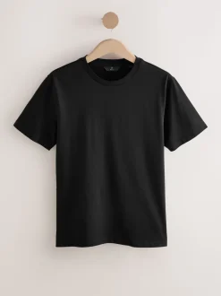 Black Slim Fit Signature SUPIMA® Cotton Crew Neck T-Shirt
