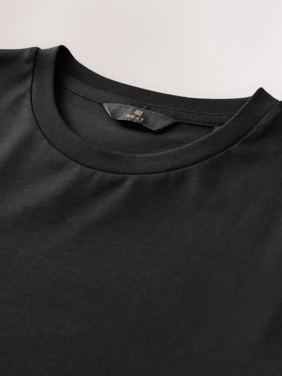 Black Slim Fit Signature SUPIMA® Cotton Crew Neck T-Shirt