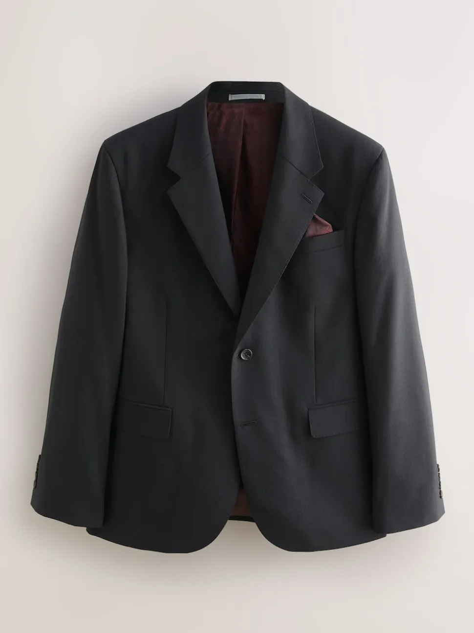 Black Slim Fit Signature Nova Fides 100% Italian Wool Suit Jacket