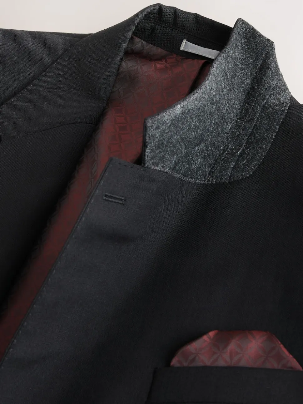 Black Slim Fit Signature Nova Fides 100% Italian Wool Suit Jacket