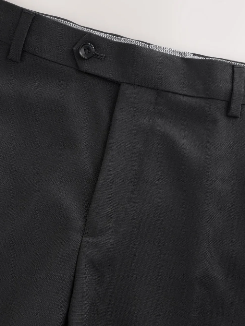 Black Slim Fit Slim Fit Signature Nova Fides 100% Italian Wool Suit Trousers