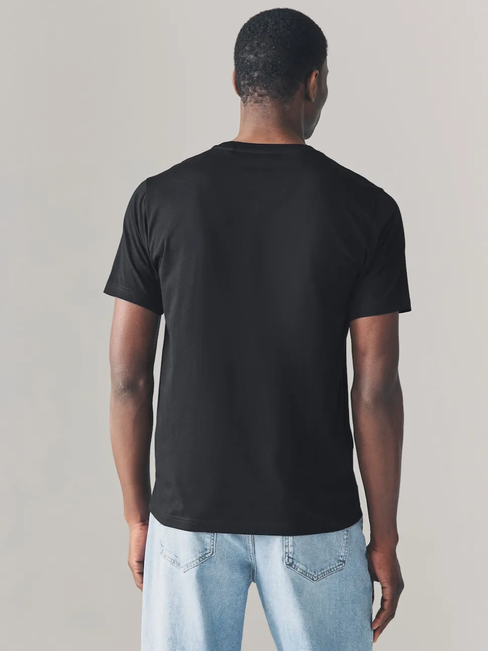 Black Slim Fit Stag T-Shirt