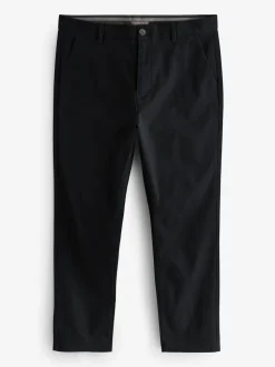 Black Slim Fit Stretch Chinos Trousers