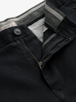 Black Slim Fit Stretch Chinos Trousers