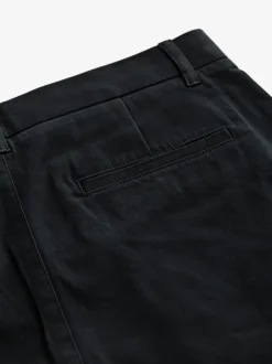 Black Slim Fit Stretch Chinos Trousers