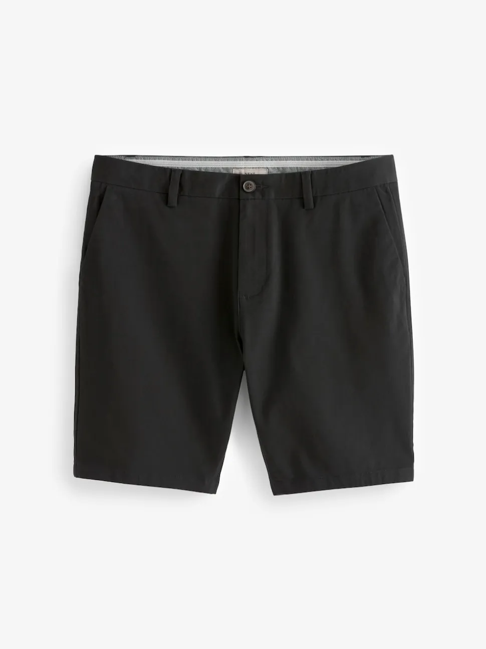 Black Slim Fit Stretch Chinos Shorts