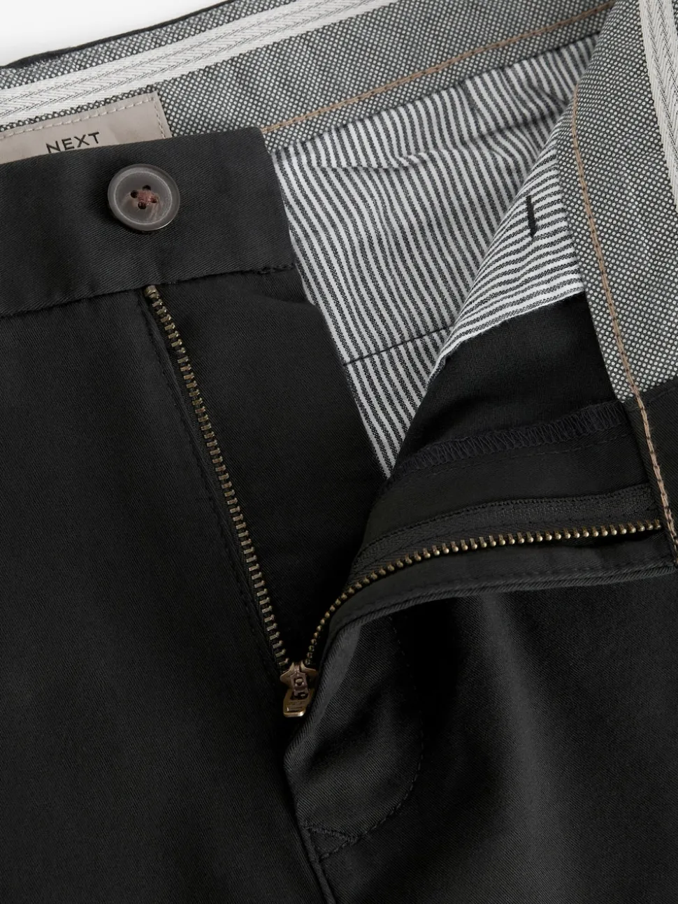 Black Slim Fit Stretch Chinos Shorts